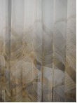 Perdea tulle bordura,maro,mustar