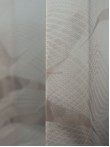 Perdea tulle bordura maro