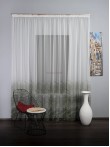 Perdea tulle bordura verde