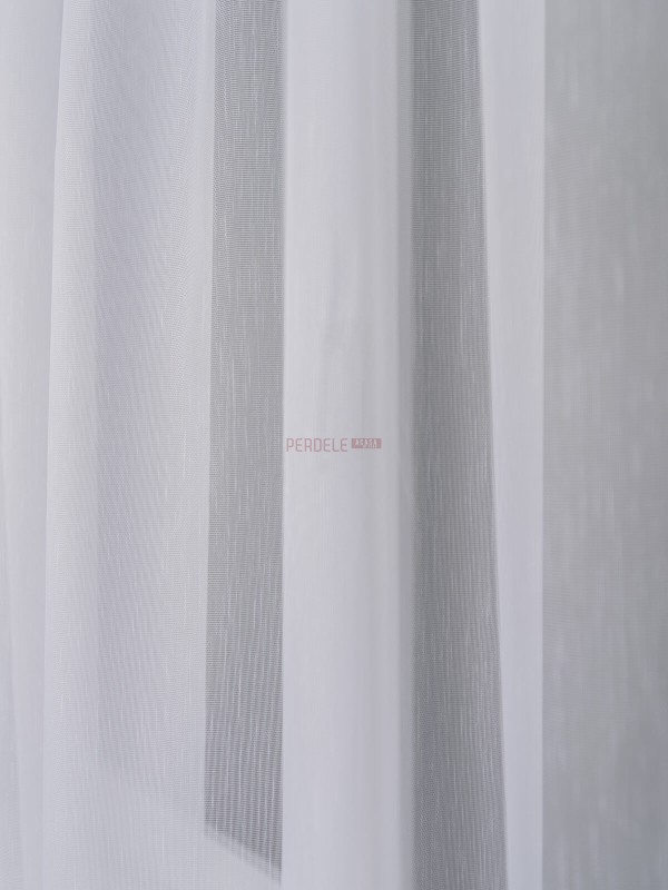 Perdea tulle brodat alb