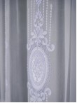 Perdea tulle brodat alb