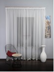 Perdea tulle brodat ivoire,gri