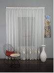 Perdea tulle brodat auriu