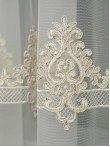 Perdea tulle brodat crem