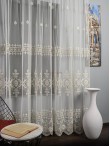 Perdea tulle brodat crem
