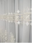 Perdea tulle brodat crem