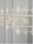 Perdea tulle brodat crem