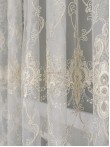 Perdea tulle brodat crem