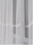 Perdea tulle brodat crem