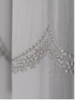 Perdea tulle brodat gri