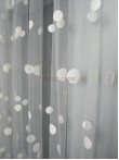 Perdea tulle brodat, ivoire