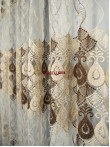 Perdea tulle crem,maro