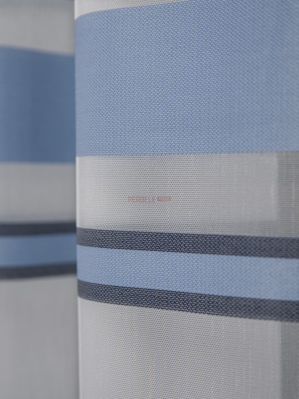 Perdea tulle dungi bleu