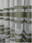 Perdea tulle dungi verde