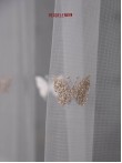 Perdea tulle ivoire,bej,maro